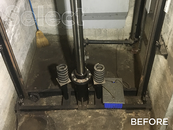 Before-Elevator-Wateproofing-Solution