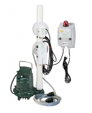 sump pump with oil sensor